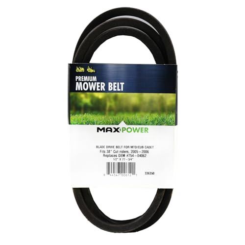 Courroie tondeuse Maxpower résout les problèmes de patinage sur MTD et Cub Cadet