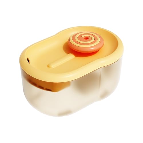 Fuente de agua automática para gatos 2.2L naranja