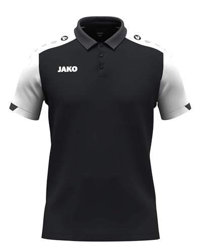 JAKO Unisex Poloshirt Dynamic, schwarz/weiß/anthrazit, L JAKO Unisex Poloshirt Dynamic, schwarz/weiß/anthrazit, L