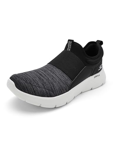 Image of Skechers-Men's Walking Shoes-GO Walk FLEX-216487ID-BKW-10