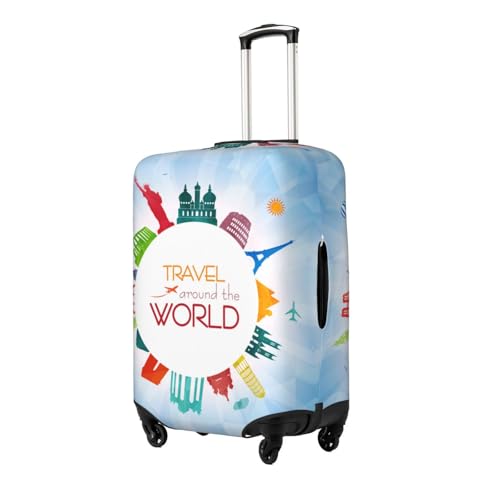 Travel Luggage Cover,Travel Blue Suitcase Protector Protector Elastic Anti-Scratch Washable, Suitcase Cover For Wheeled Suitcase Kid Adult Travel Baggage Accessories,Small2