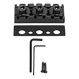 Mtlavis hness - Corde per chitarra elettrica a 7 corde, in lega di zinco, per chitarra elettrica a 7 corde, 42,5 mm, colore argento (nero)