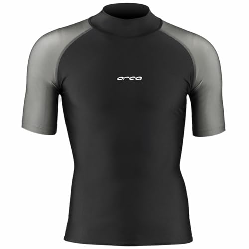 ORCA Men's Bossa B Surf Rash Vest (Black, Medium)