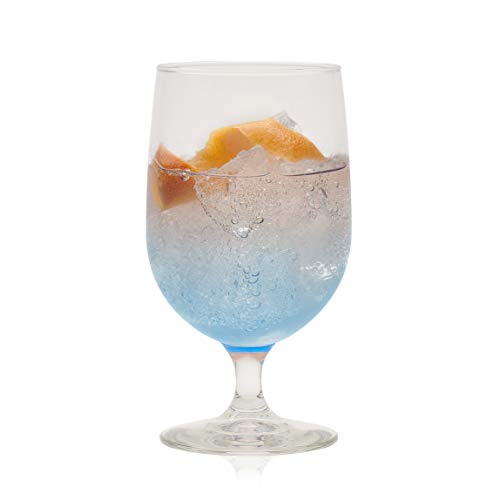 Libbey Montibello Iced Tea Goblet Beverage Glasses, Set of 6