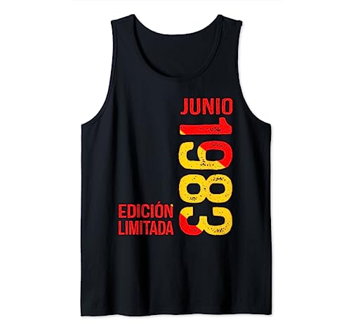 Junio 1983 40 Años Cumpleaños Hombre Regalo Camiseta sin Mangas
