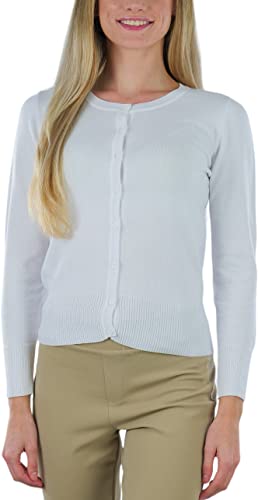 Image of ToBeInStyle Women's Long Sleeve Button Down V-Neck Cardigan