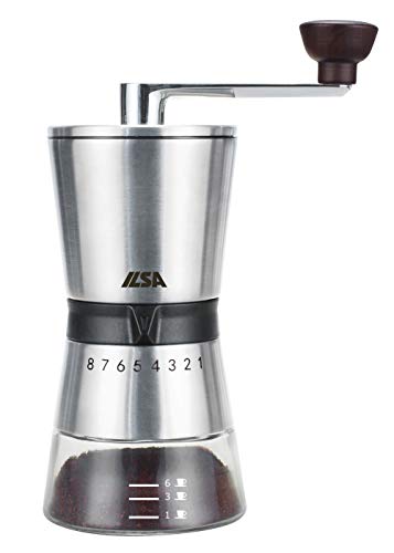 ILSA Macina caffè Alluminio Vetro Borosilicato
