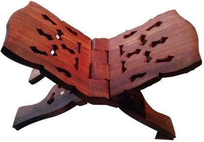 Delux Wood Carver Wooden Hand Carved Rehal Holy Books Stand // Handcrafted Book Stand Book//Religious Book Stand-image-47