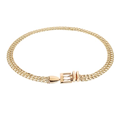 Cinturón de cadena de cintura KnSam para estilizar vestidos sin circonitas que se enganchen