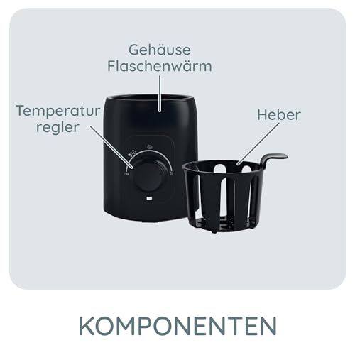 Alecto BW600 Flaschenwärmer baby Sterilisator für Babyflaschen - Babynahrungsheizung und BPA-freier Fläschchenwärmer - Babykostwärmer Weiß