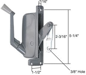 C.R. LAURENCE H3673 CRL Left Hand Awning Window Operator for Stanley Windows