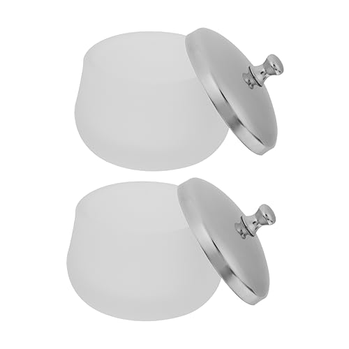 Récipient à liquide pour ongles en verre travaillé - Accessoire élégant de manucure