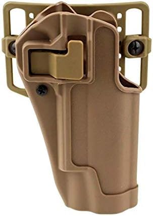 Military Right Hand CQC Pistol Holster Tactical Concealment Waist Belt Loop Paddle Gun Holster for Colt 1911 (2 Colors Optional)