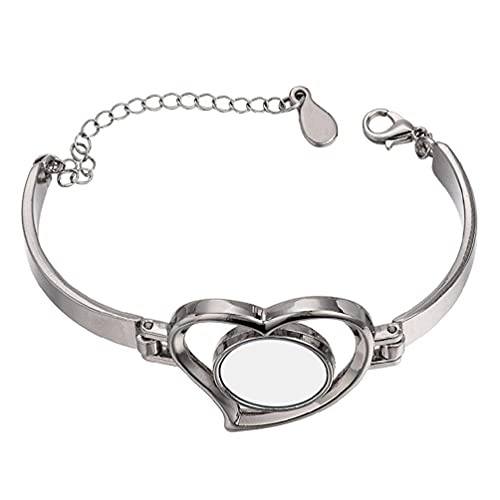 seeyouagan Sublimation Blank Armbänder Weihnachtsschmuck Anhänger Sublimation Legierung Wärmeübertragung für DIY ID Namensschilder Sublimation Armband Rohlinge Cover