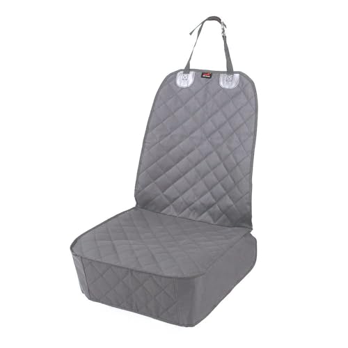Image of HONEST OUTFITTERS Dog Car Seat Cover 2 Pack, Waterproof Front Seat Car Cover for Cars, Trucks, and Suvs, Pet Front Cover for Cars, Nonslip Dog Seat Cover Grey