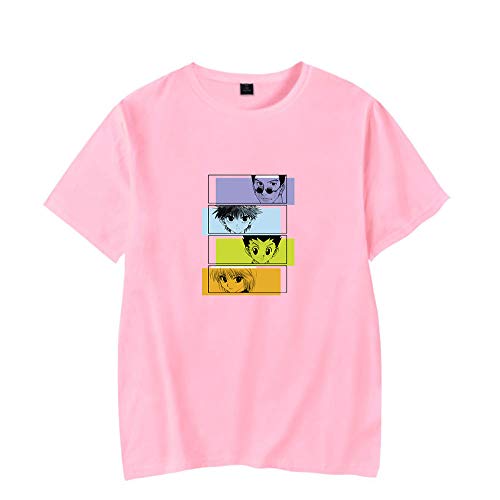 ZXSSJLJDG Unisex Manga Corta Hunter x Hunter Gon Hisoka Anime Personajes Printed T-Shirt Summer O Cuello Patrón de Divertidos Dibujos Cosplay Animados Couple Suelta Harajuku Streetwear T-Shirt Top Cover