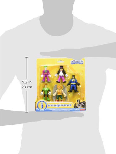 Fisher-Price Imaginext Dc Super Friends 5-Piece Heroes & Villains Pack - Batman-Themed Toy Figurines #TOP3