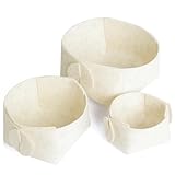 MULTIFONCTIONNELS ET FLEXIBLES – Utilisables comme paniers d’étagère, organisateurs de coiffeuse, boîtes de rangement dans le placard ou encore pour le bureau, ces paniers en tissu s’adaptent à toutes les pièces et assurent un rangement élégant.
