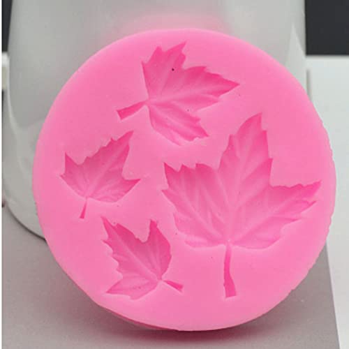 Maple Leaf Silicone Stampo Candy Chocolate Stampo Della Torta Decorando lo strumento di cottura rosa - Image 5