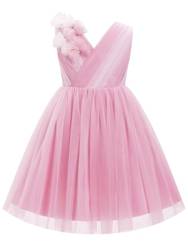Robe princesse mariage fille tulle | Robe festive concours sans manches