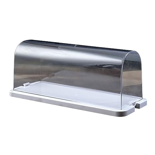 lansuiyour Contenedor de tapa transparente para magdalenas, queso, postres, frutas, almacenamiento de alimentos