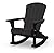 Keter Adirondack Rocker Resin Outdoor Furniture Patio Chair -Perfect for Porch, Pool, and Fire Pit Seating, Dark Grey