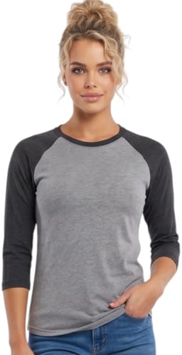 Image of ToBeInStyle Women's Classic Two Color Cotton Baseball T-Shirts