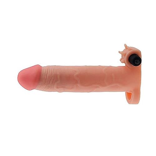 Capa Peniana Extensora com Veias Salientes e Anel para Escroto, 20cm x 4cm, Penetráveis: 15cm, com C