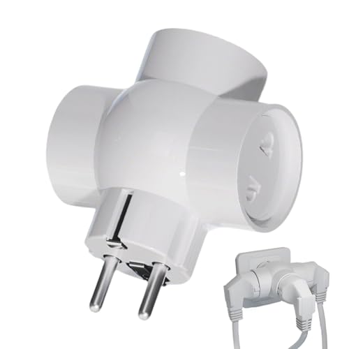 Adaptador De Viaje Universal: Enchufe Múltiple De CA De 16 A, Convertidor De Corriente para Europa, Alemania Y Rusia, Fuente De Alimentación De Puertos | Accesorio Práctico para Una Estancia En E