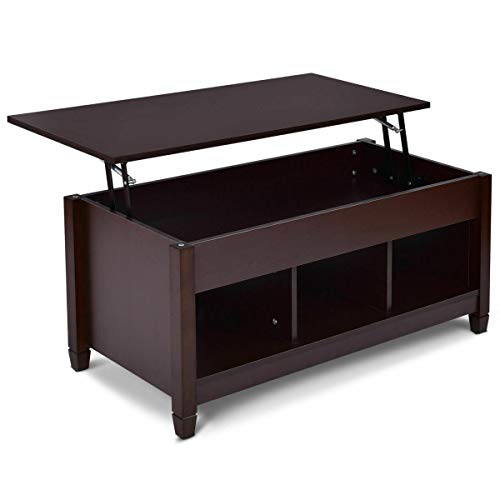 Lift Top Coffee Table with Hidden Compartment and Storage Shelves Mode Lift Top Coffee Table with Hidden Compartment and Storage Shelves Mode