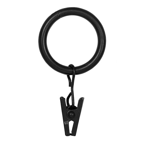 Kenney 75000 Window Curtain Clip Rings, Set Of 14, Black cover