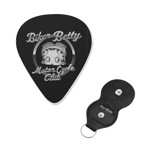 ギターピック 6枚セット ベティちゃん guitar pick ギターぴっく フィンガーピック 指サムピックセット プレクトラム エレキギターピック き練習用 携帯便利 ティアドロップ型 フィンガー保護 耐久性 初心者 音楽愛好家