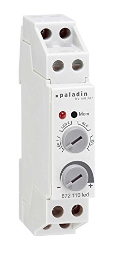 Preisvergleich Produktbild paladin 872110led 230V 50Hz, Universaldimmer für die Hutschiene, geeignet für dimmbare LED-, Glüh-, Halogen- und Energiesparlampen