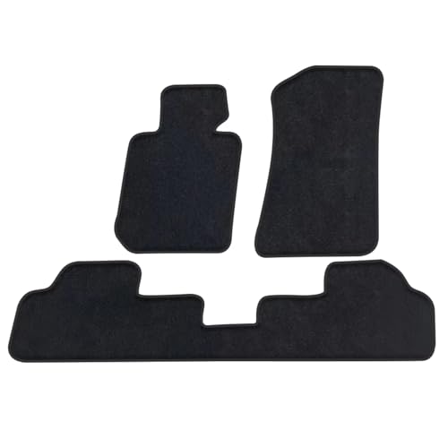 Tapis de sol voiture BMW X1 E84 moquette noire sur mesure anti-salissure