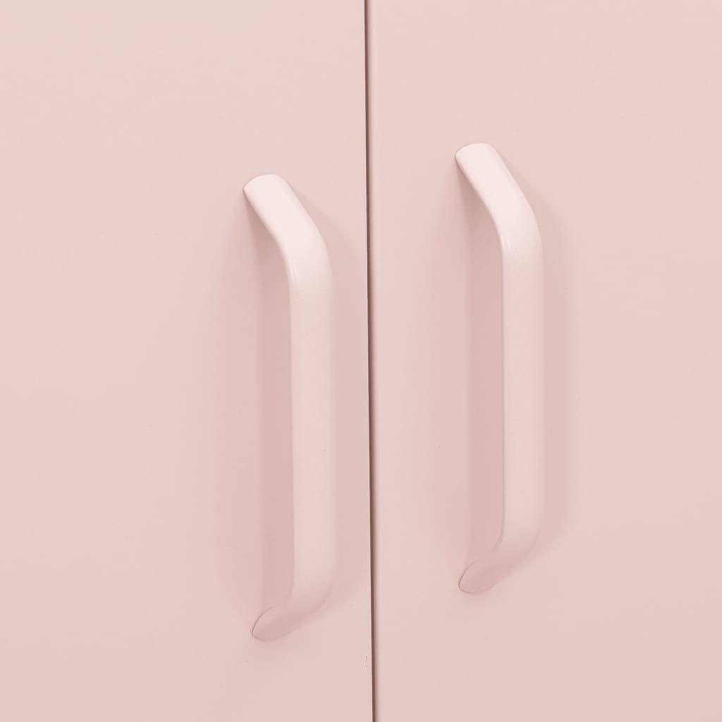 Armadietti Metallici Armadietti per spogliatoio Armadietto Rosa 80x35x101,5 cm in Acciaio Per impiegati casa ufficio scuola palestra