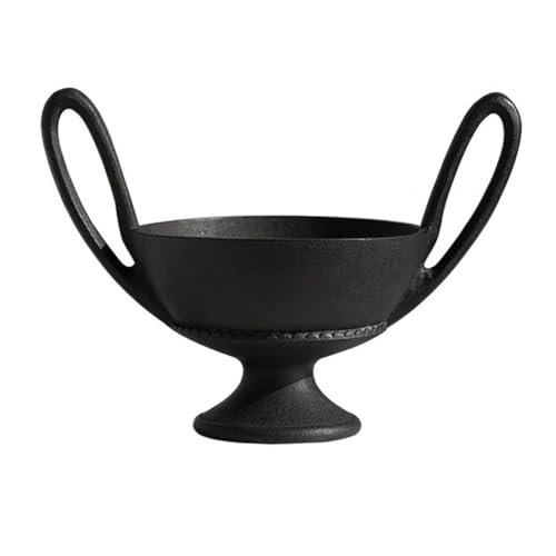 Cuenco decorativo para servir en resina negra mate con acabados de alta gama para salón 2