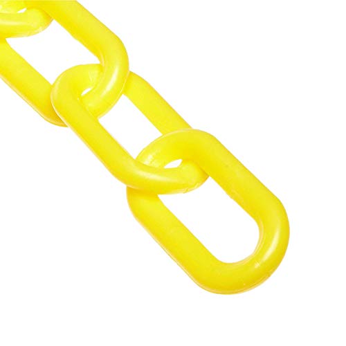 Image of Mr. Chain Plastic Barrier Chain, Yellow, 10 ft Length (50002-10)