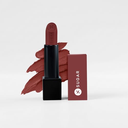 Image of SUGAR Glide Peptide Serum Lipstick 10 Miami Mocha