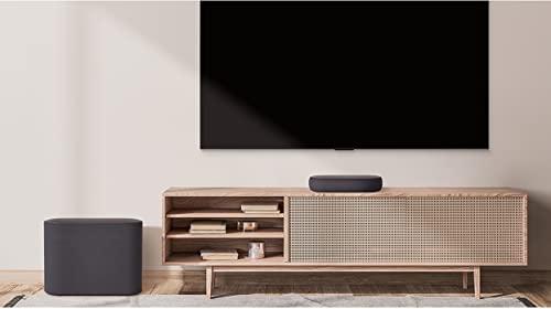Image of LG Eclair (QP5) 320W Powerful Sound, 3.1.2 Ch Smallest Dolby Atmos Soundbar, with Meridian, DTS: X, Low Vibration Subwoofer, Dolby Vision, HDMI in /Out, BT, USB, Optical, Sound bar App (Black)