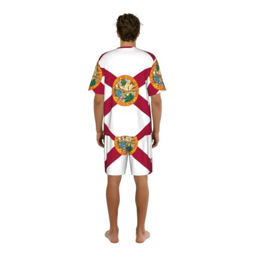 Pyjama drapeau Floride respirant ensemble de nuit doux pour sommeil confortable