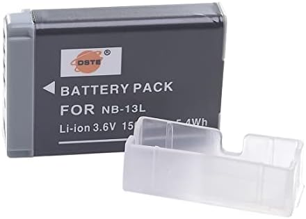 DSTE NB-13L NB13L Li-Ion Battery Compatible with Canon PowerShot G5X, G7X, G9X, G5 X Mark II, G7X Mark II, G9X Mark II, SX740 HS, SX720 HS, SX620 HS