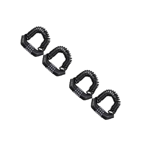 Abaodam 2sets 2pcs Bike Lock Lightweight Password Lock Extendable Steel Design Theft Protection for Bicycles Weather Resistant for Outdoor Use Secure 2pcs*2
