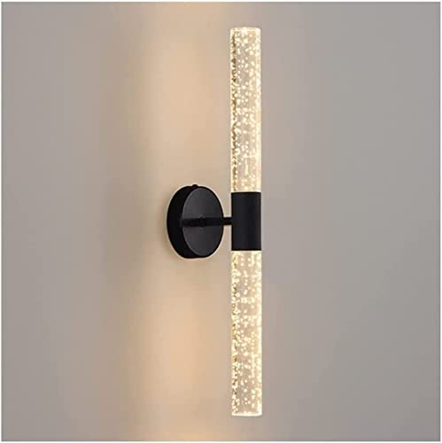 Aplique de pared moderno , Aplique de pared Lámpara de pared de cristal moderna Aplique de pared LED de 14 W Lámpara de montaje en pared LED, Linterna de pared interior con vidrio, Lámpara de cristal