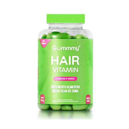 Gummmy Hair Original Tratamento para Cabelos, Unhas e Pele 180gr Maça Encantada