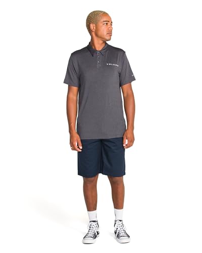 Volcom Men's Hazard Performance Short Sleeve Lightweight Golf Polo3