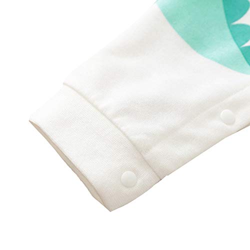 Image of Hopscotch Boys and Girls Cotton Graphic Print Bodysuit In White Color