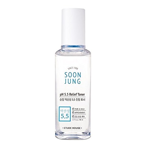 Etude House PH 5.5 SoonJung Relief Toner 80 ml (tamaño pequeño)