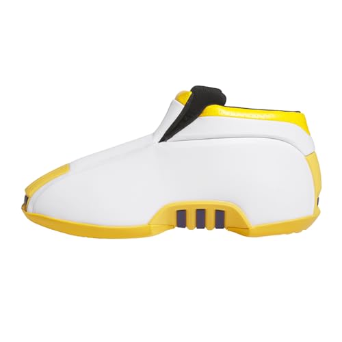 adidas Mens Crazy 2.0 Basketball Sneakers Shoes - Black, White, Yellow - Size 7.5 M - image 4