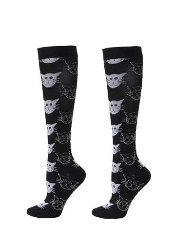 Sports Pressure Socks Unisex Stockings Breathable Sweat-Wicking Knee-High Socks Running and Walking