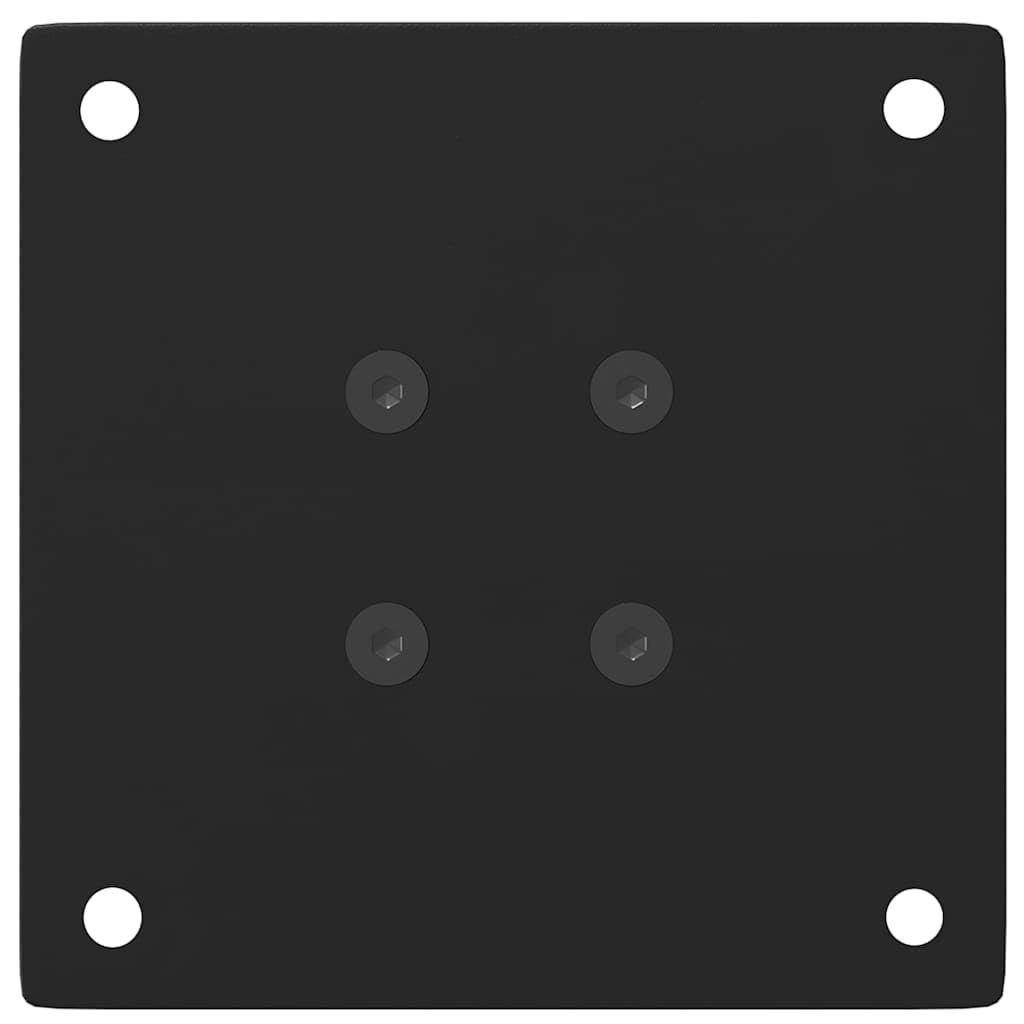 Patas de mesa de café, 4 unidades, acero negro, 30 – 32 cm, altura regulable, con tornillos, patas de muebles para mesa de café, estructura de mesa, estable, antideslizante, diseño industrial